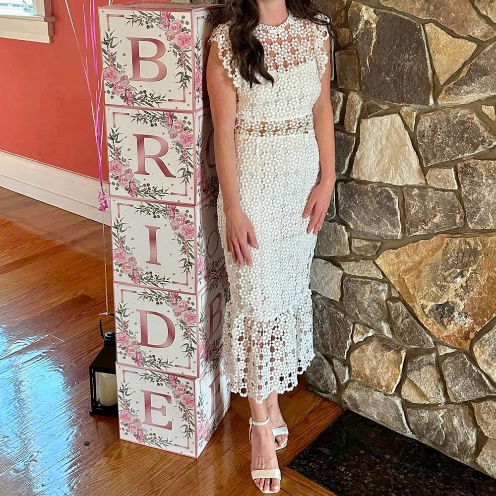 Petal & Pup White Lace Dress